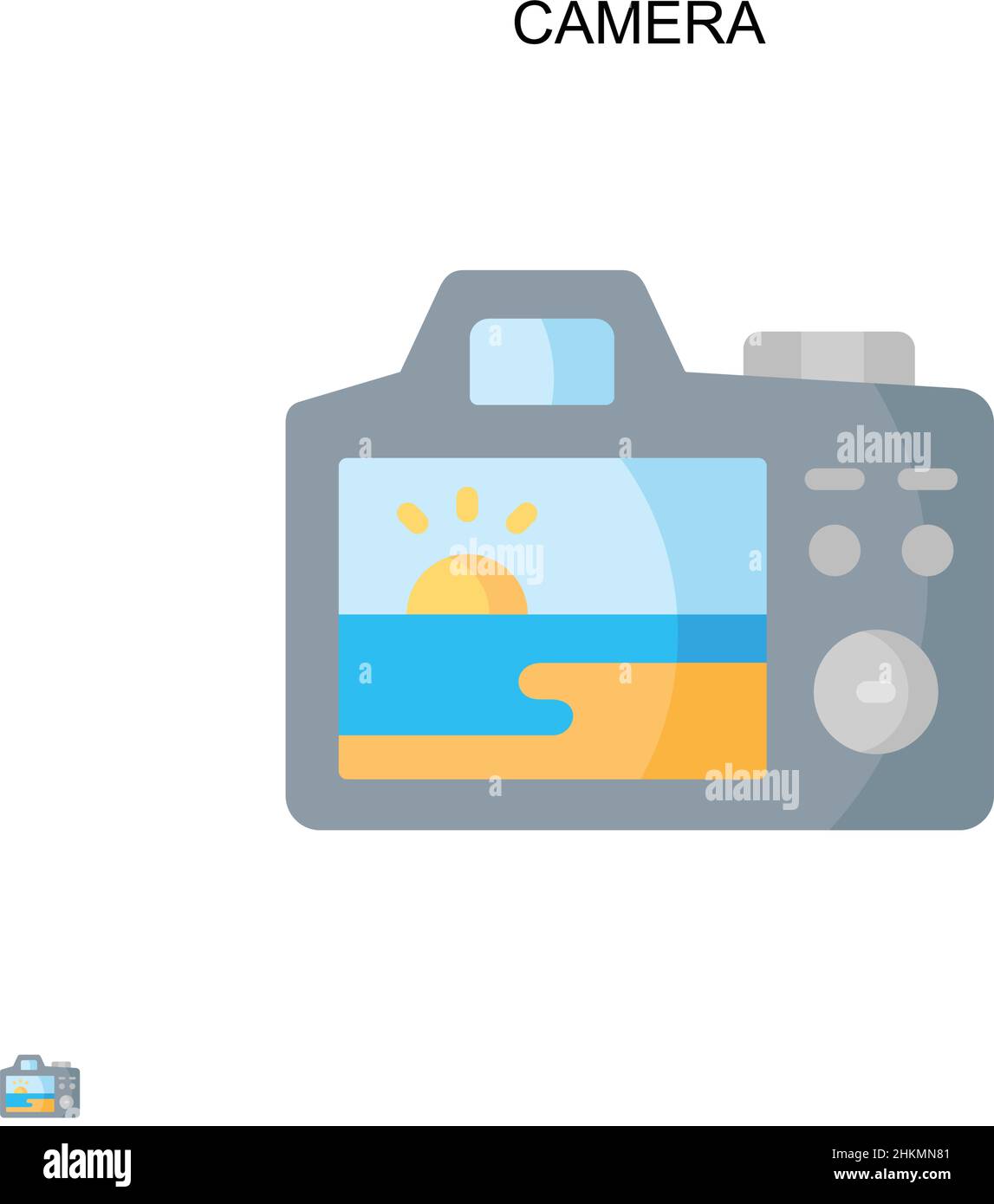 Camera Simple vector icon. Illustration symbol design template for web ...