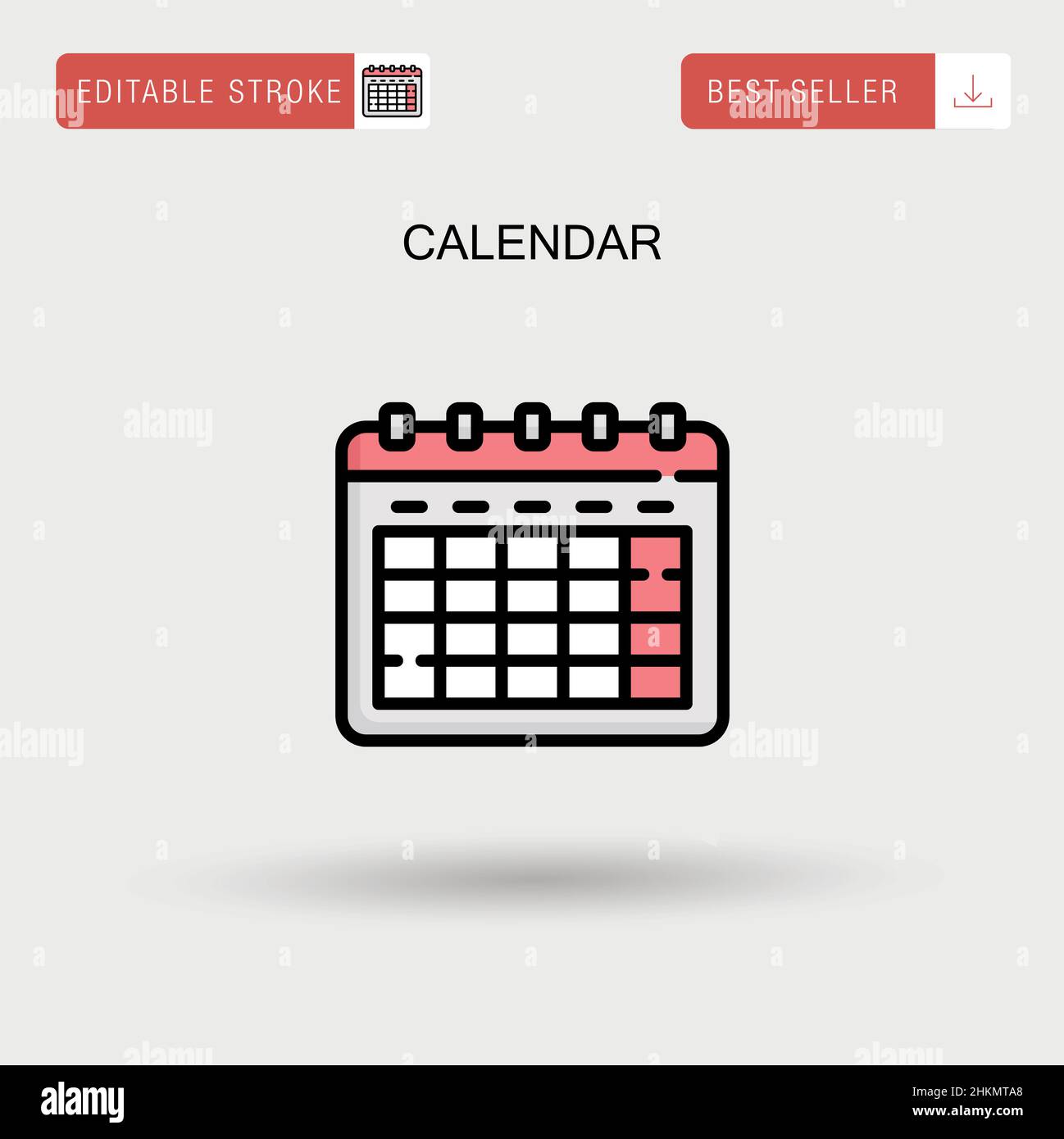 Calendar Simple vector icon Stock Vector Image & Art - Alamy