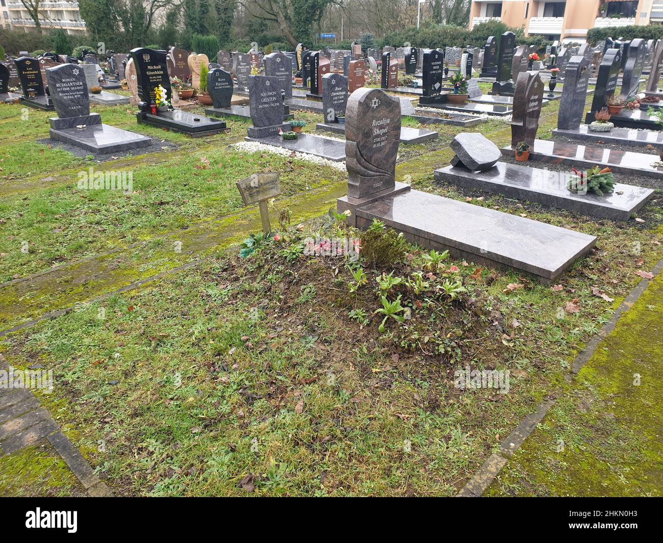 Jüdischer Friedhof in Mülheim an der Ruhr Stock Photo