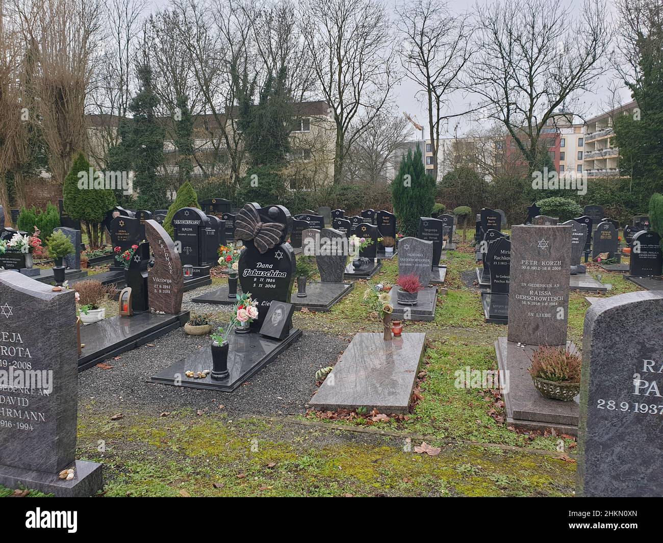 Jüdischer Friedhof in Mülheim an der Ruhr Stock Photo