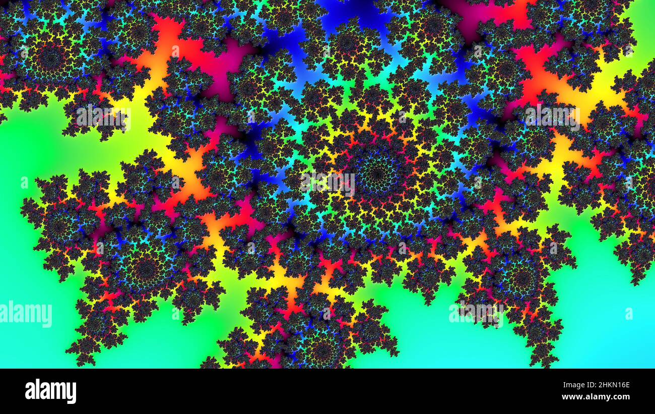 Abstract Computer generated Fractal design. A fractal is a never-ending ...