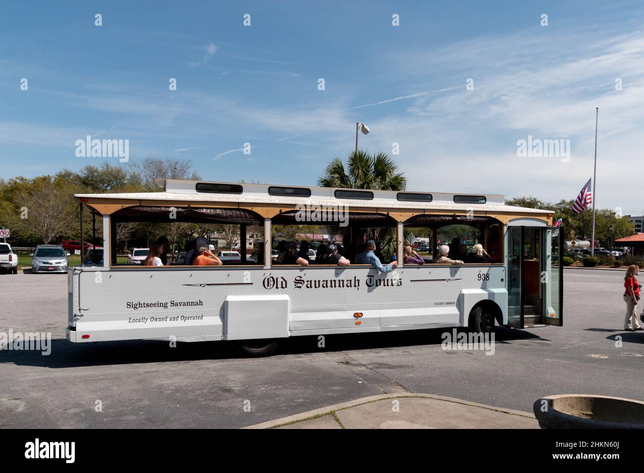 An Old Savannah Tour bus Stock Photo Alamy