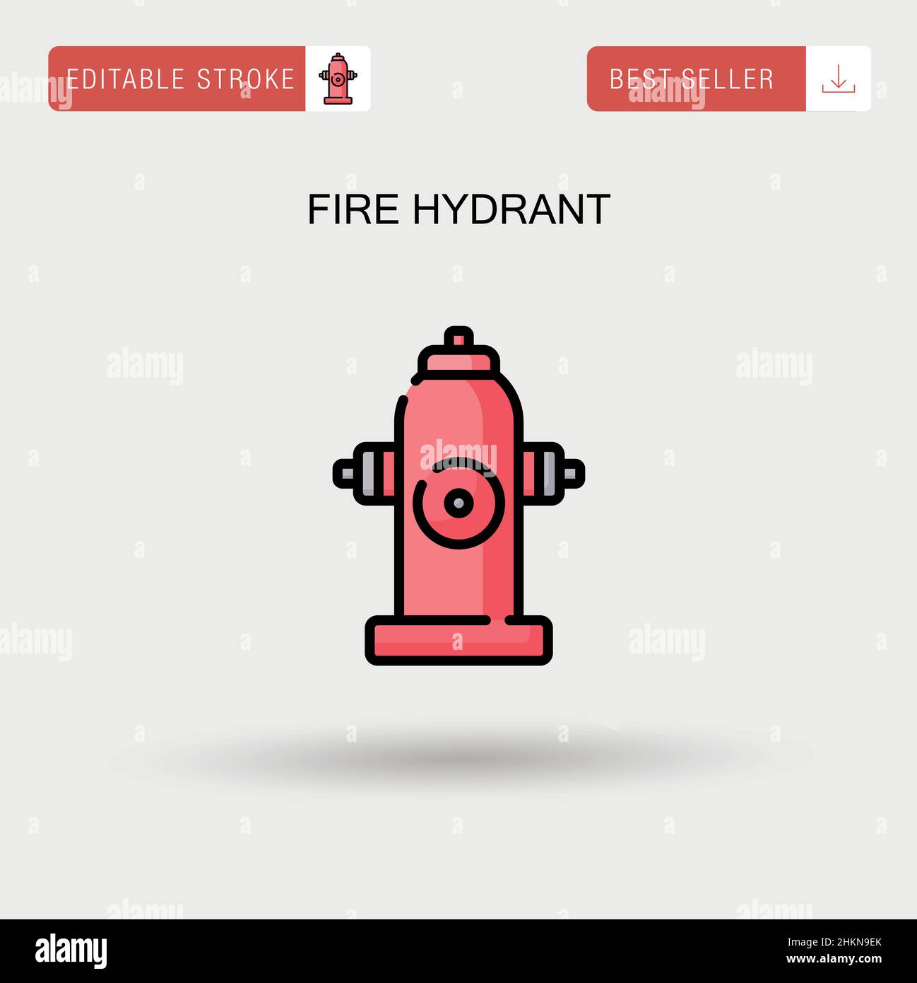 Fire hydrant Simple vector icon Stock Vector Image & Art - Alamy