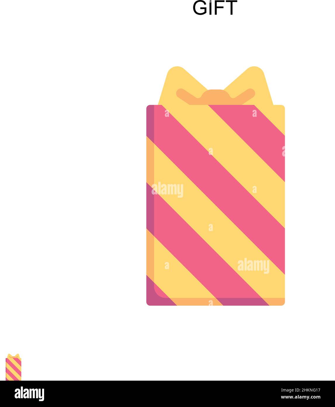 Gift Simple vector icon. Illustration symbol design template for web ...