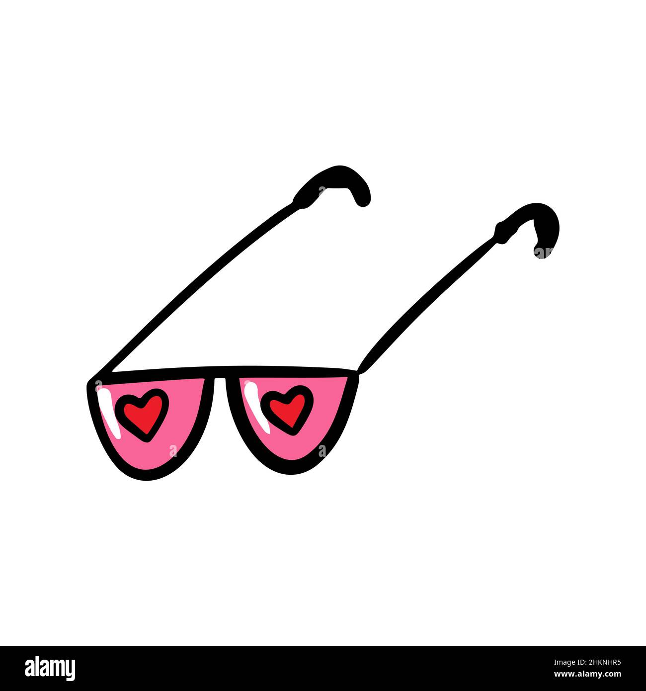 Pilot cartoon mascot yellow heart arrow necklace with glasses. Vector  illustration Stock Vector Image & Art - Alamy
