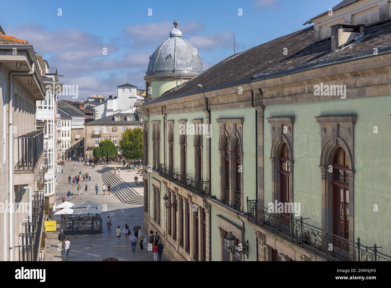 LUGO - SPAIN, AUGUST 19, 2021: View of Circulo de las Artes, a Modernist Building currently devoted to the promotion and of cultural events, on August Stock Photo