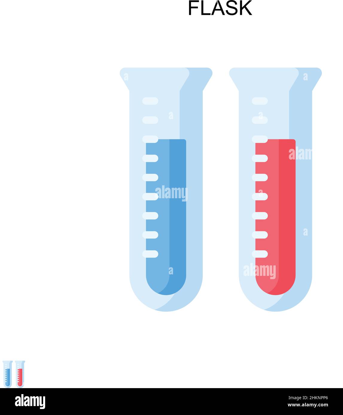 Erlenmeyer flask illustration Stock Vector Images - Alamy
