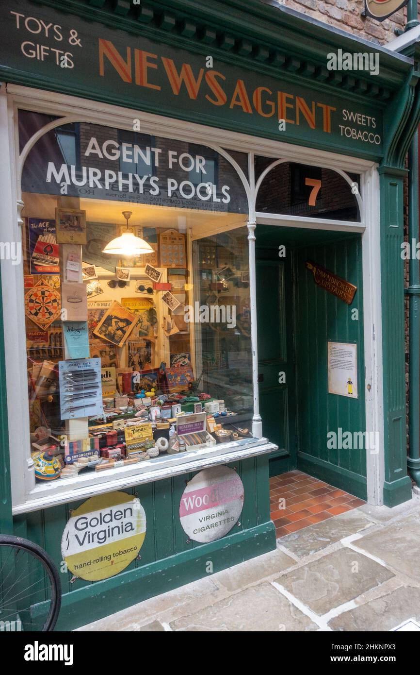 Reconstruction of a typical British Newsagents (and sweet shop) in the