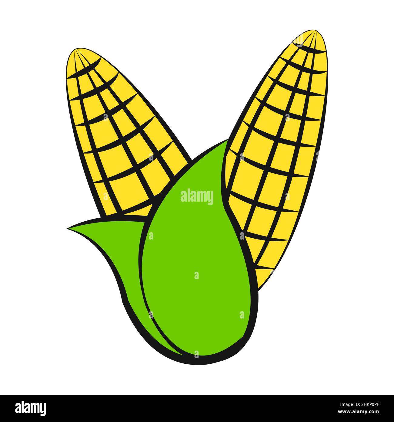 clip art of corn with cartoon design,vector illustration Stock Vector Image  & Art - Alamy