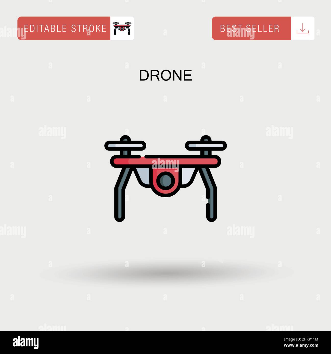 Drone Simple vector icon Stock Vector Image & Art - Alamy