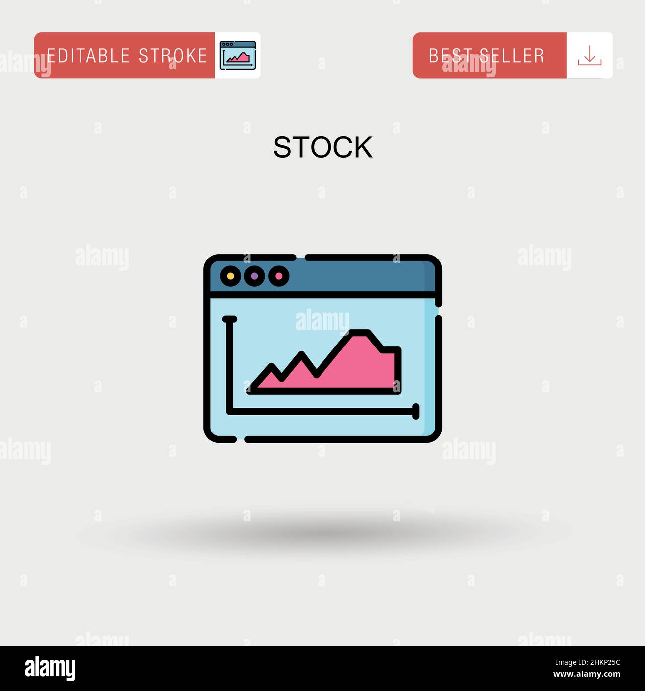 Stock Simple vector icon. Stock Vector