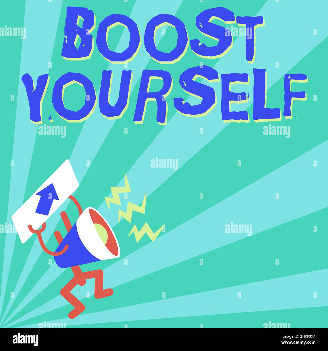 Writing displaying text Boost Yourself. Word for to make yourelf feel ...