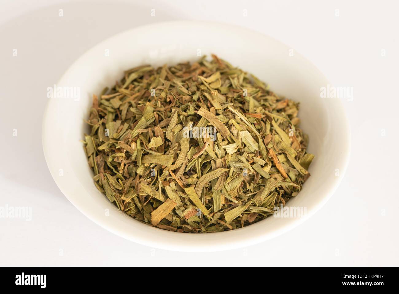 Dried Tarragon in a Bowl Stock Photo Alamy