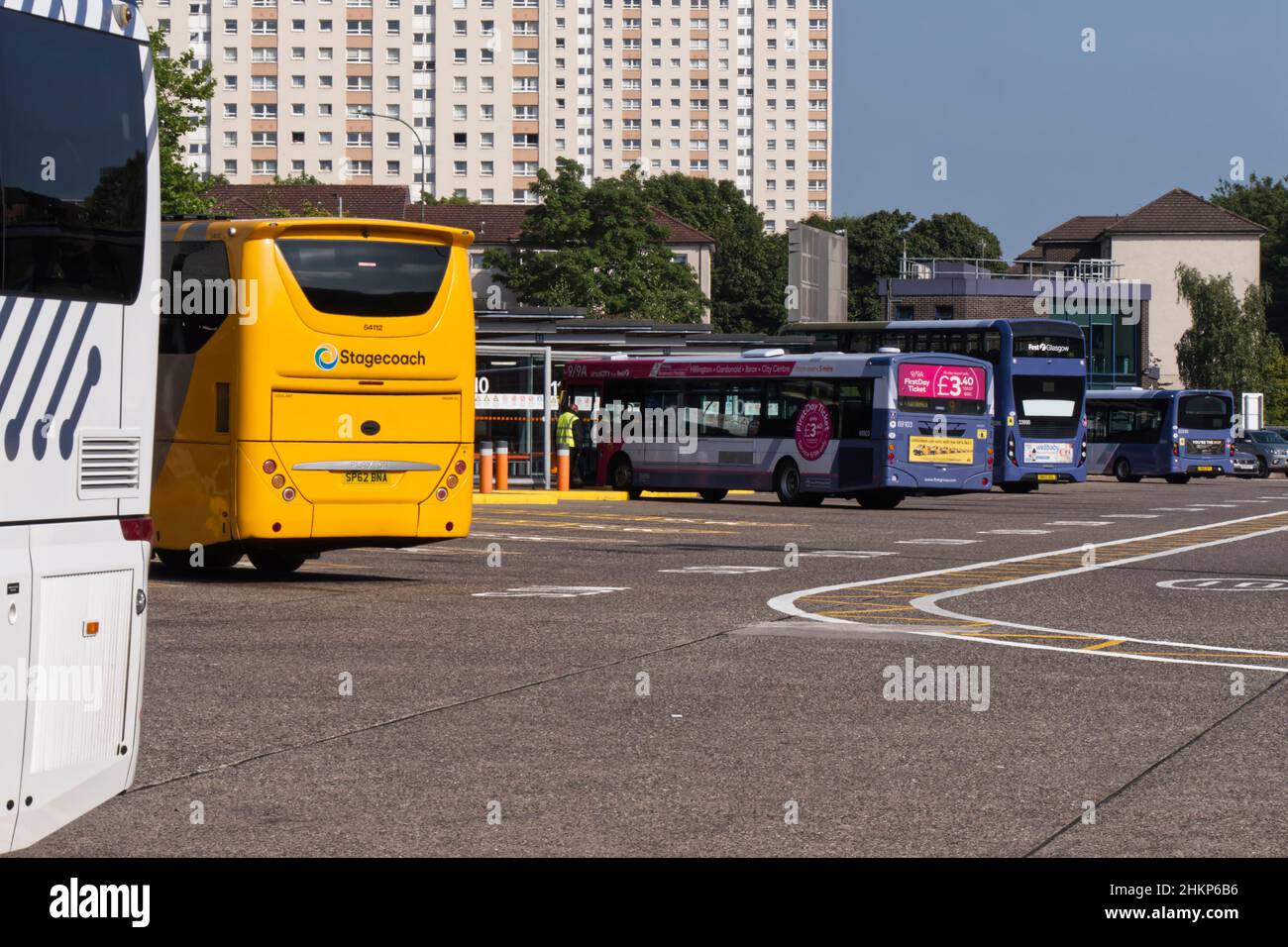 Buses in Buchanan Bus Station, Glasgow,Scotland,UK Stock Photo Alamy