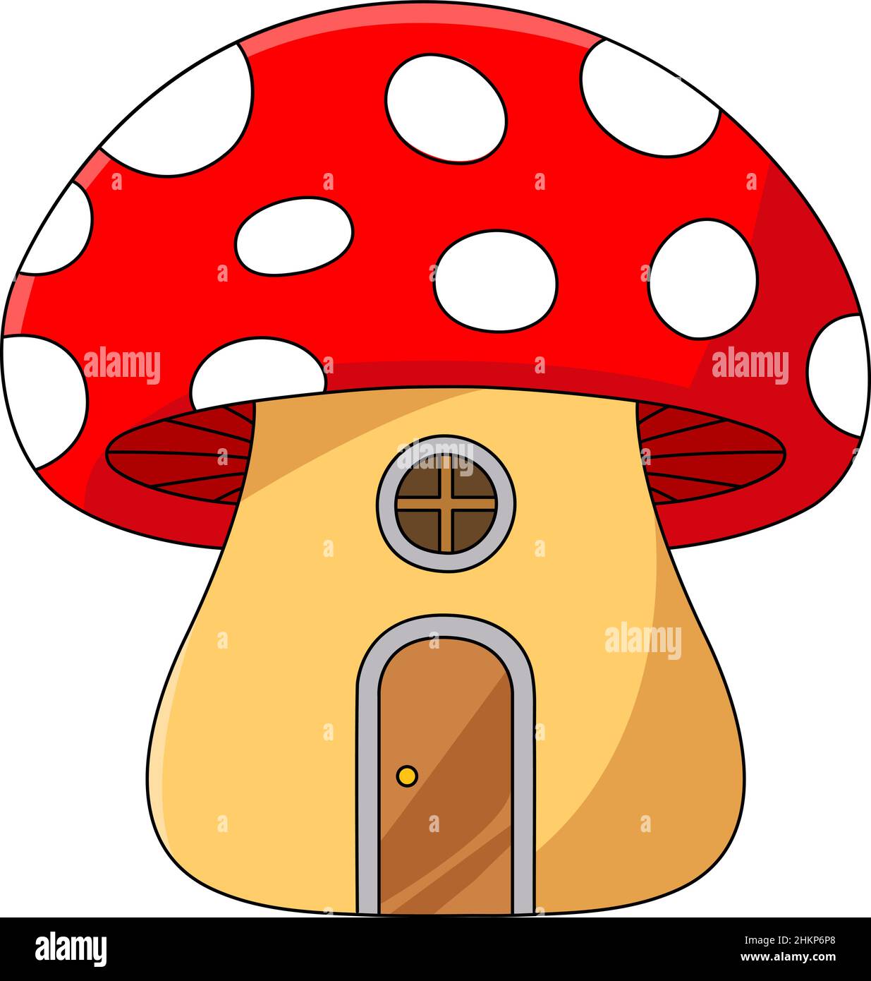 St. Patricks Day Mushroom Cartoon Clipart Vector Stock Vector