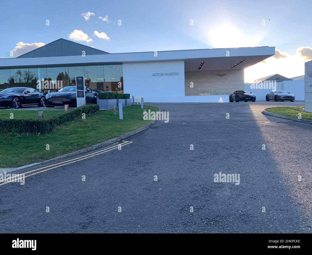 Aston Martin Newport Pagnell Milton Keynes UK Stock Photo Alamy