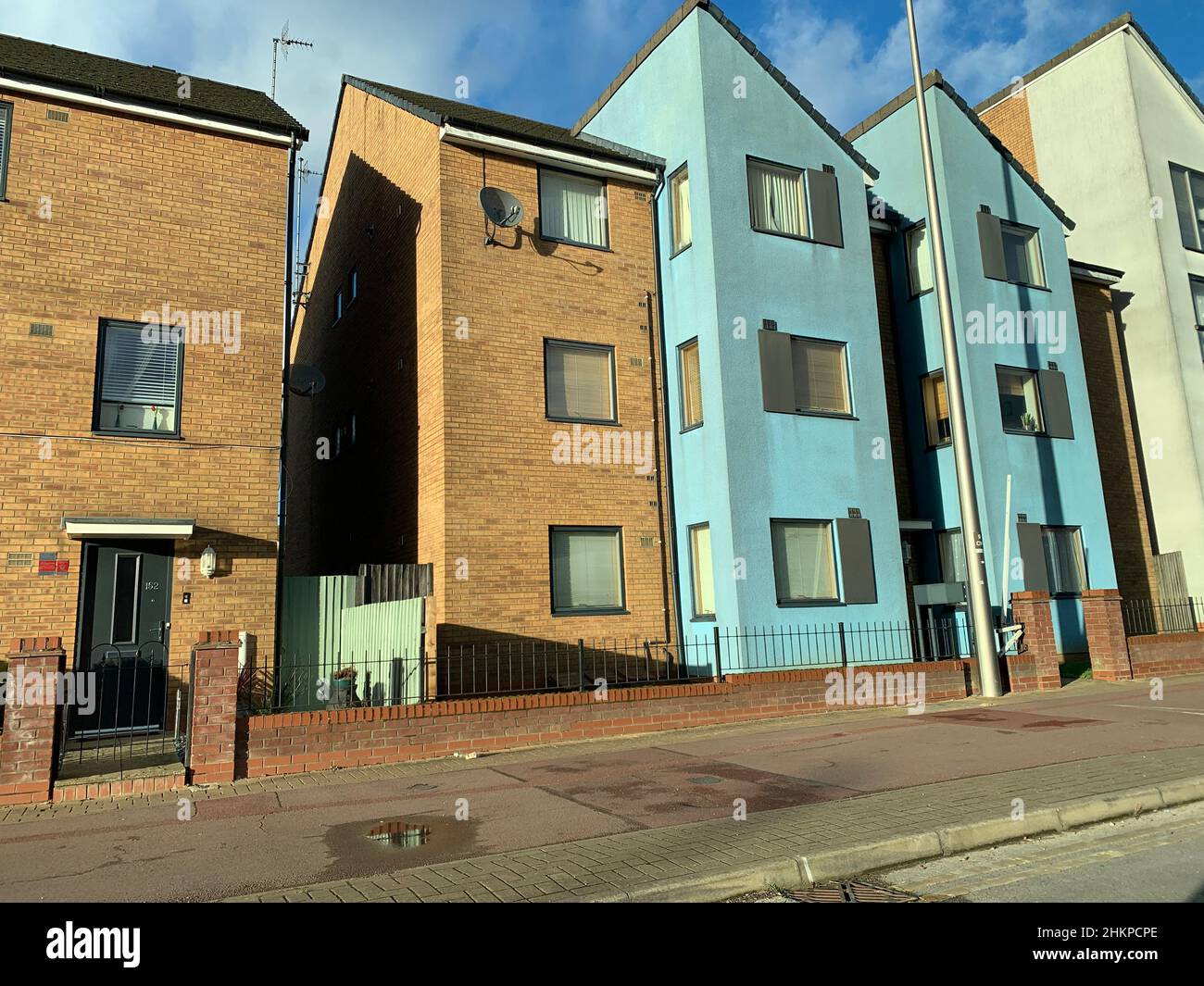 Houses and flats in Milton Keynes UK Stock Photo Alamy