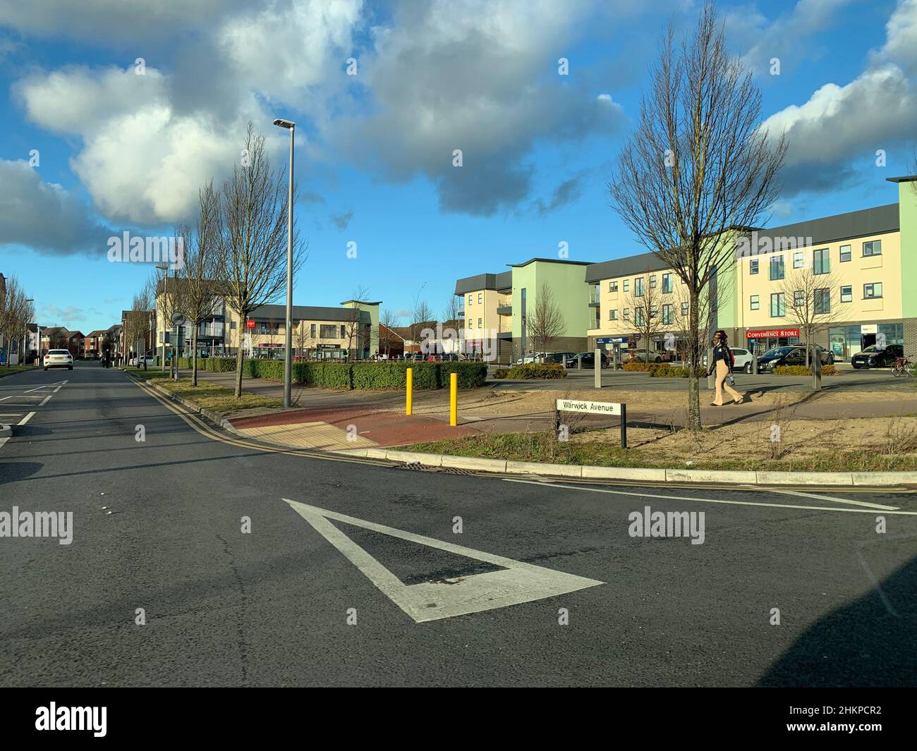 Houses and flats in Milton Keynes UK Stock Photo Alamy