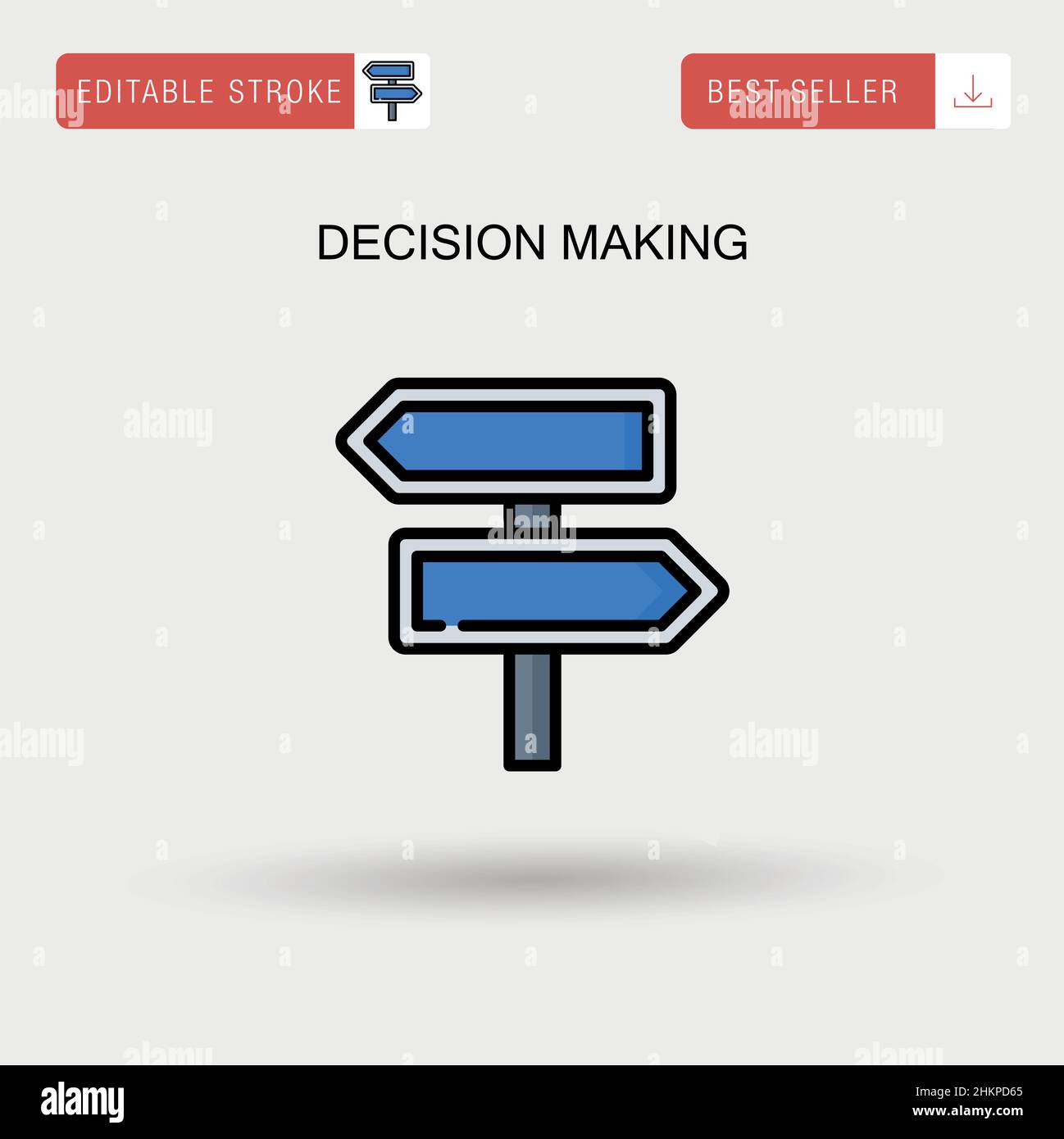 Decision making Simple vector icon Stock Vector Image & Art - Alamy