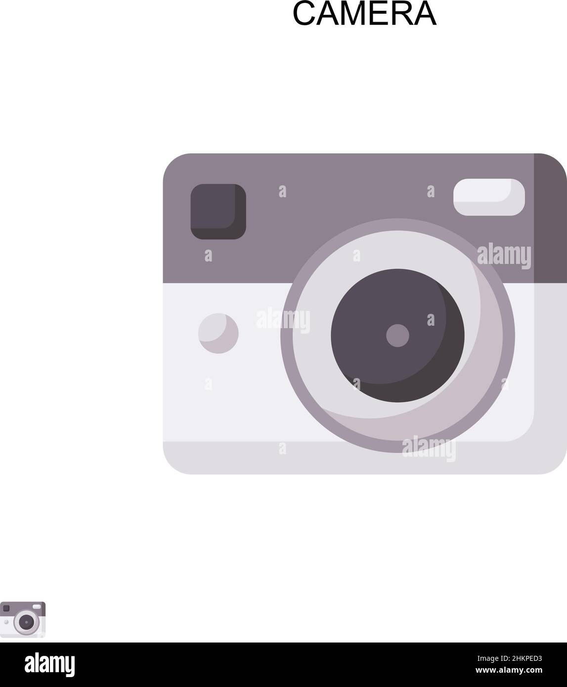 Camera Simple vector icon. Illustration symbol design template for web ...