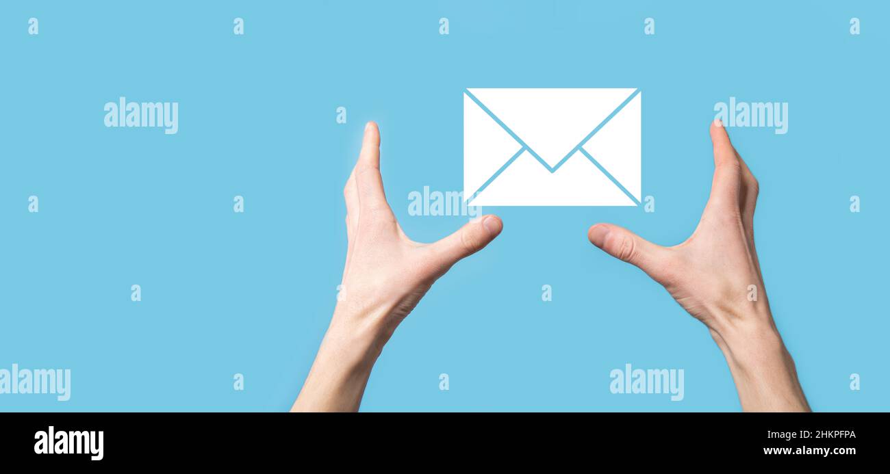 Email and user icon,sign,symbol marketing or newsletter concept ...