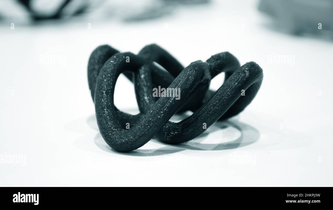 Objects printed by 3d printer Isolated on white background Stock Photo ...