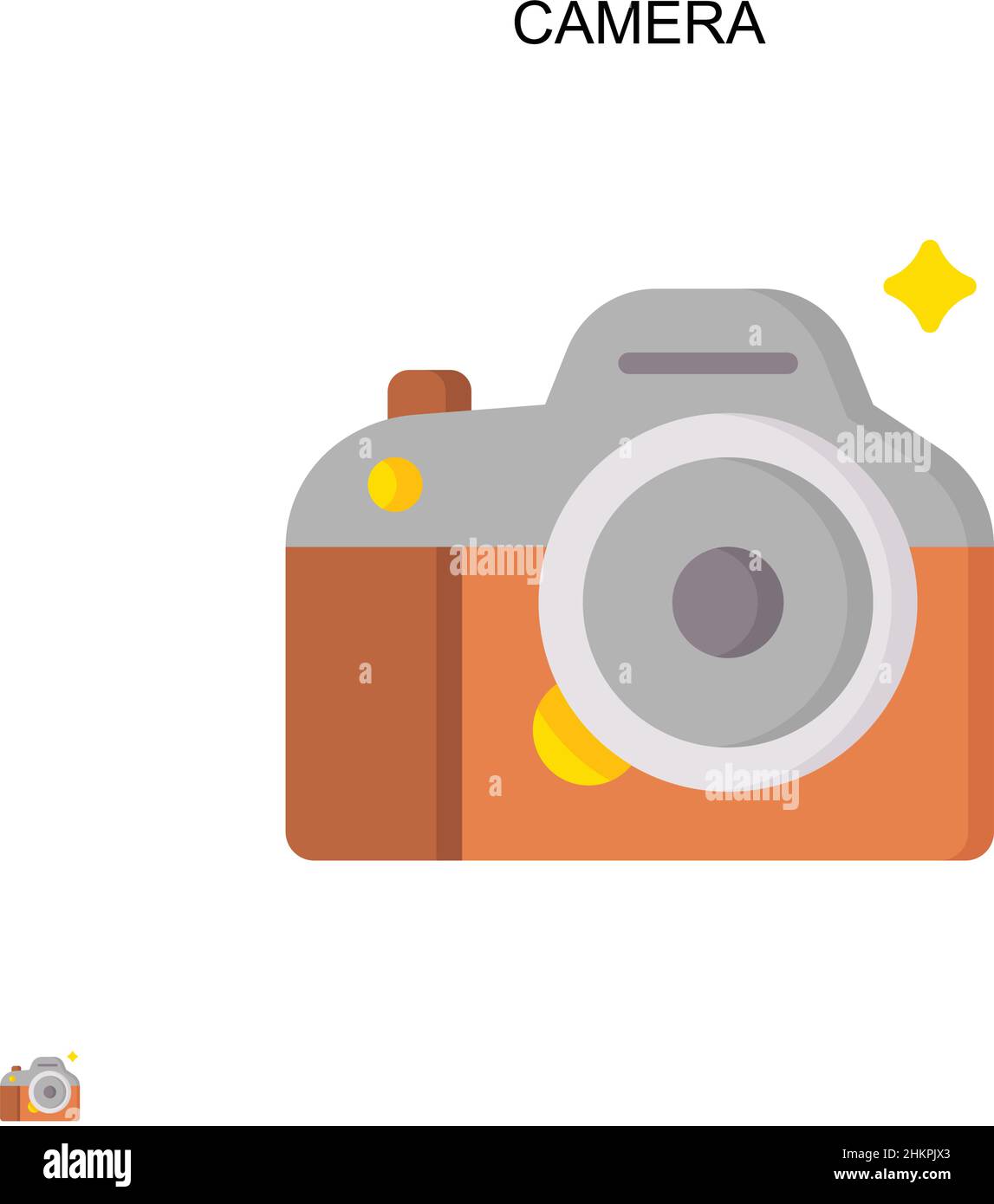 Camera Simple vector icon. Illustration symbol design template for web ...