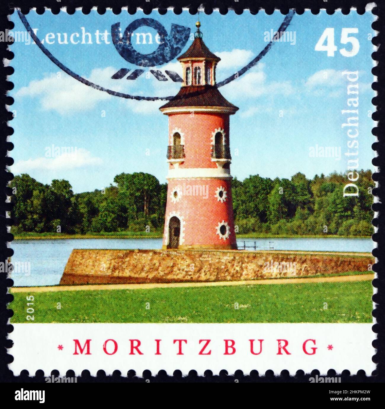 GERMANY CIRCA 2015 a stamp printed in Germany shows Moritzburg
