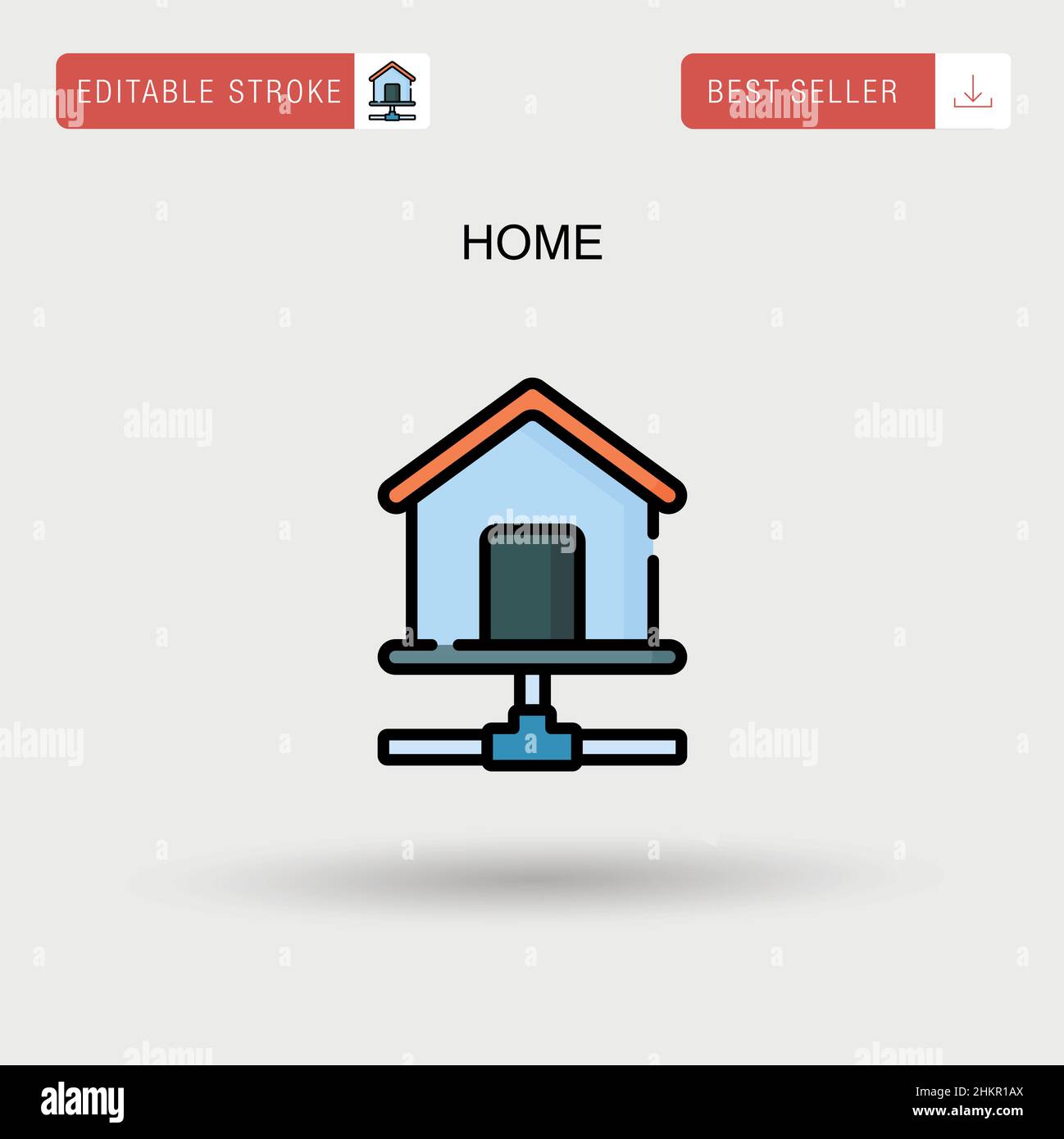 Home Simple vector icon Stock Vector Image & Art - Alamy