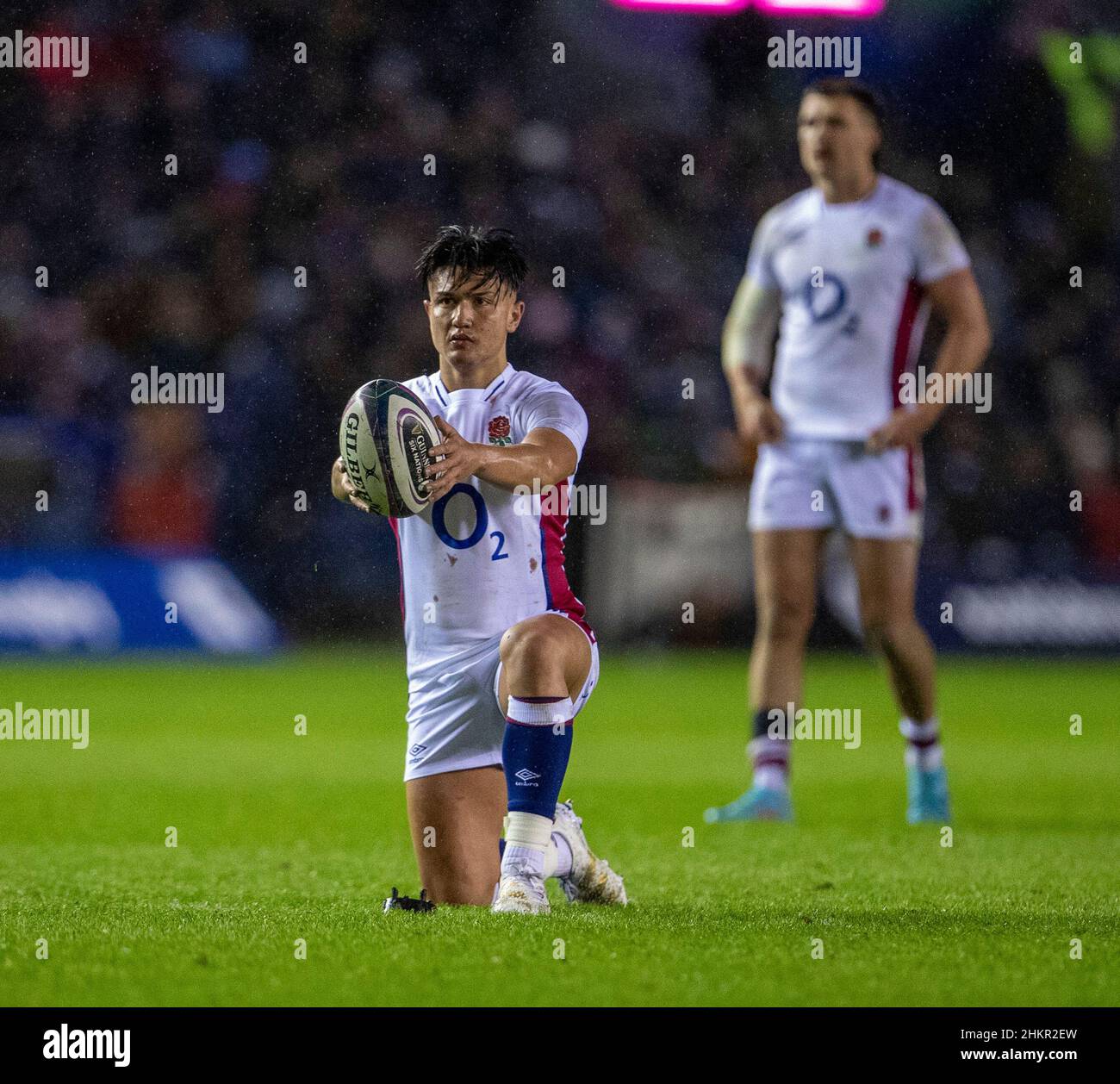 Scotland lines up a penalty kick hi-res stock photography and images ...
