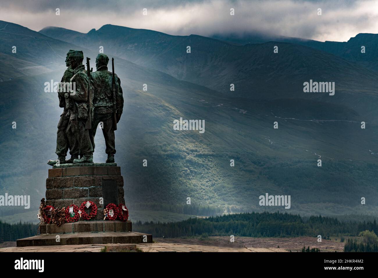 Commando memorial in the Scottish Highlands near Spean Bridge, Scotland ...
