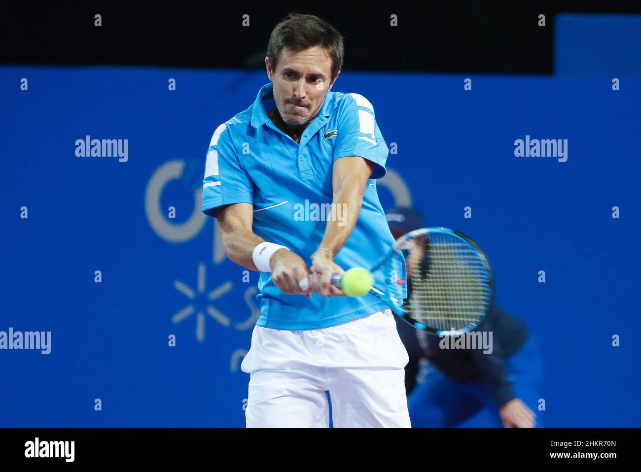Edouard Roger-Vasselin of France during the Double semi-finals at the Open  Sud de France 2022, ATP 250 tennis tournament on February 5, 2022 at Sud de  France Arena in Montpellier, France -