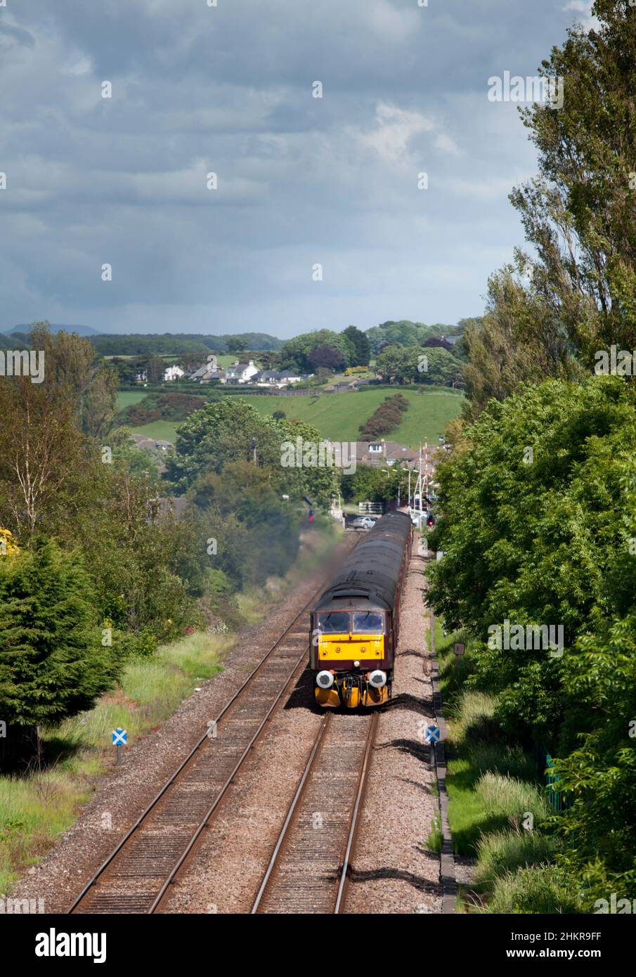 West Coast railways class 47 47854 on the Morecambe line
