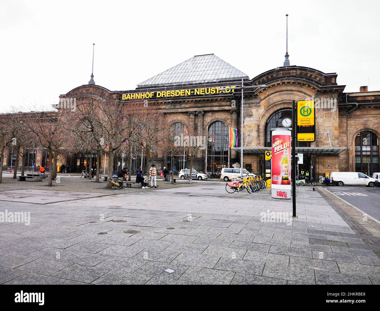 Der Bahnhof DresdenNeustadt ,in Dresden umgangssprachlich Neustädter