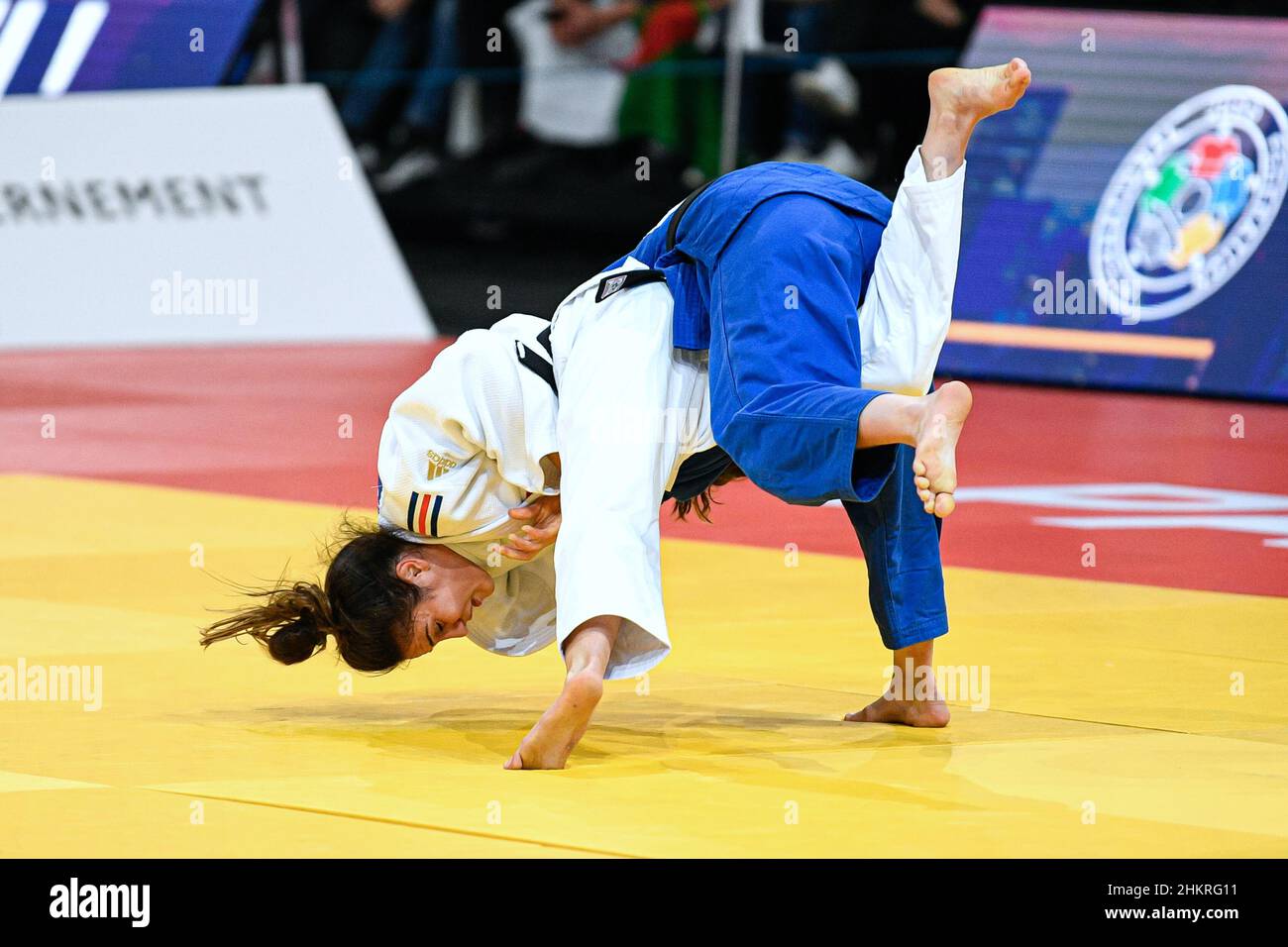 Women's -48 kg, Blandine Pont of France (bronze medal) competes during the Paris Grand Slam 2022, IJF World Judo Tour on February 5, 2022 at Accor Arena in Paris, France - Photo Victor Joly / DPPI Stock Photo