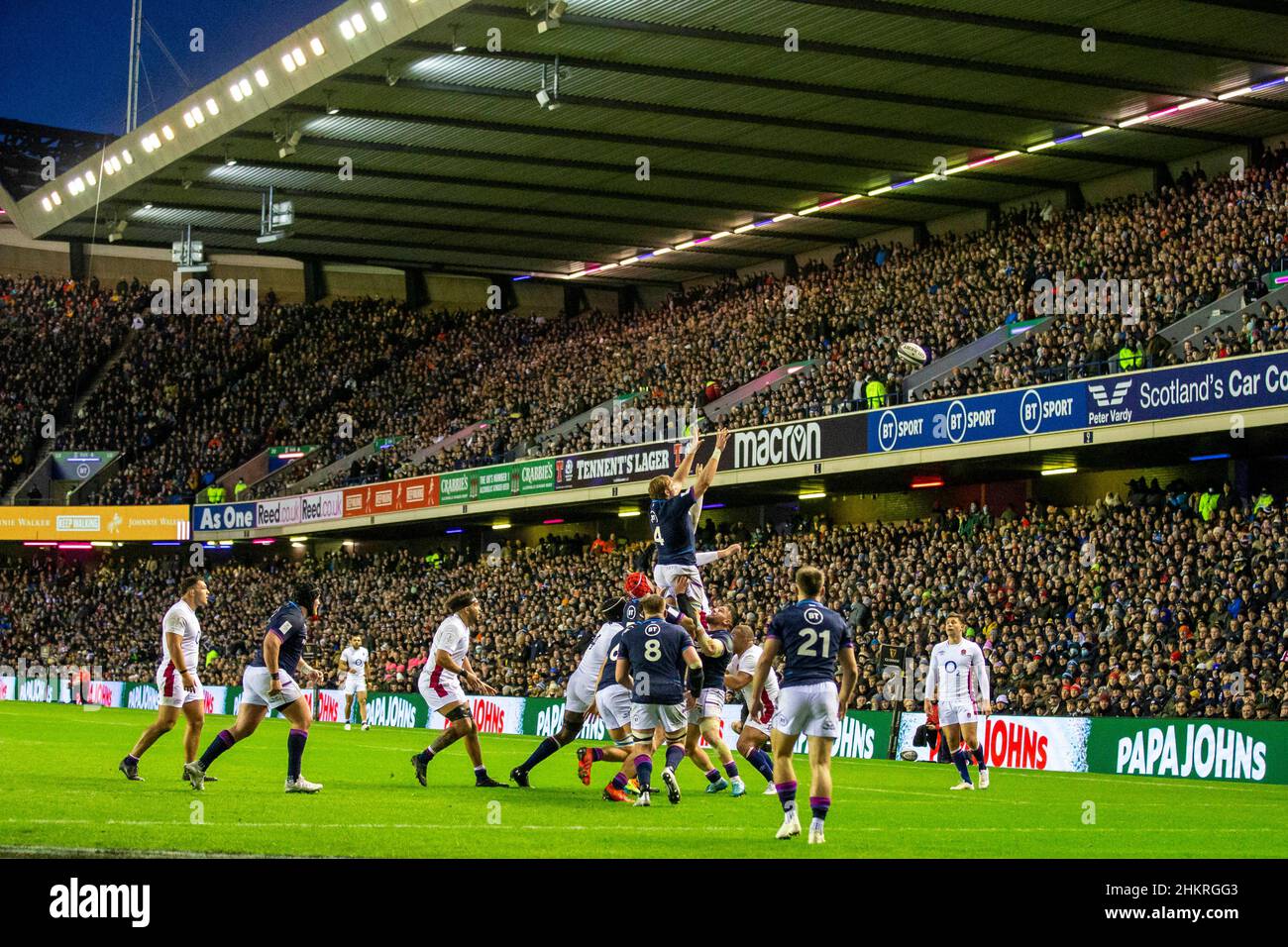 5th February 2022 : Murrayfield Stadium, Edinburgh, Scotland; 6-Nations ...