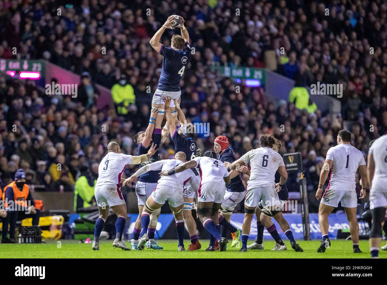 5th February 2022 : Murrayfield Stadium, Edinburgh, Scotland; 6-Nations ...