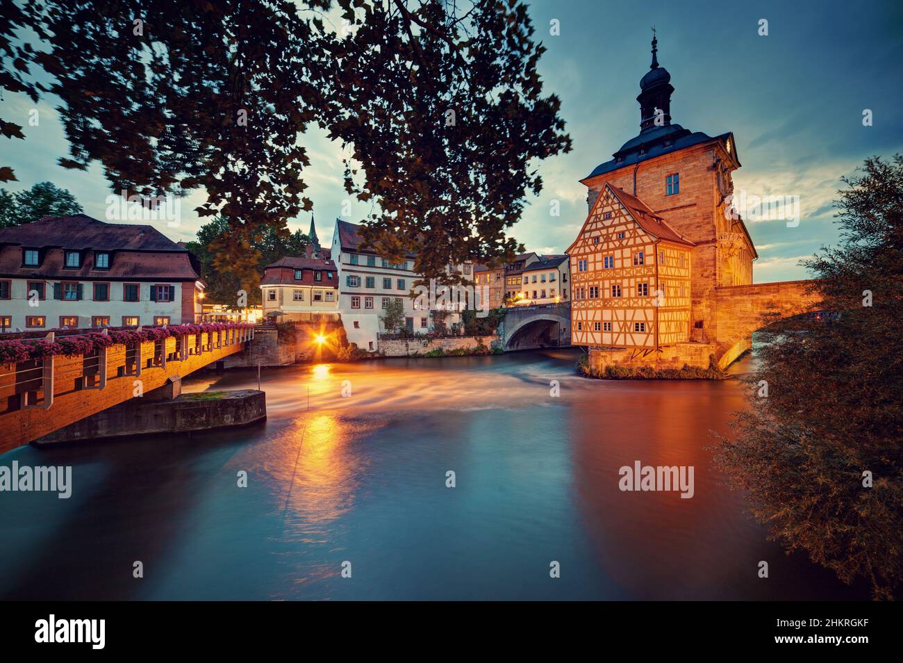 Old town hall (Altes Rathaus) in Bamberg, Bavaria, Germany Stock Photo