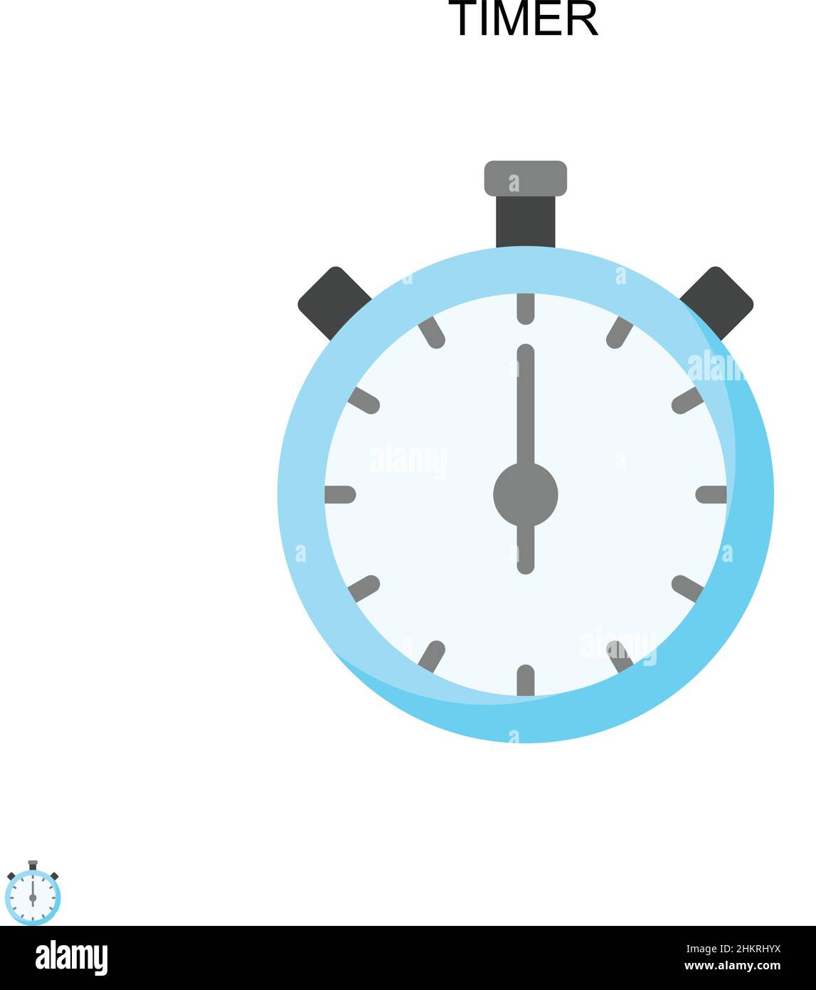 Timer Simple vector icon. Illustration symbol design template for web ...
