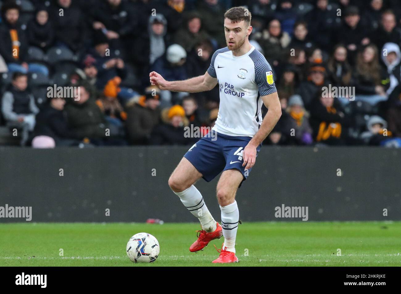 Ben Whiteman #4 of Preston North End ]during the game in, on 2/5/2022 ...