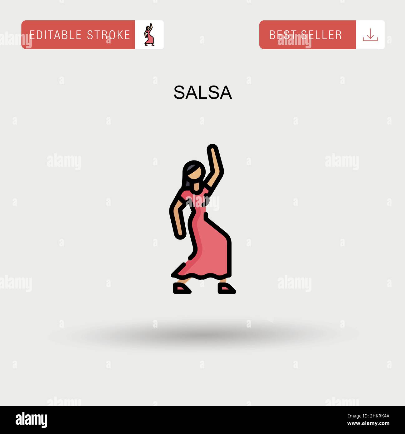 Bowl traditional mexican salsa Stock Vector Images - Alamy