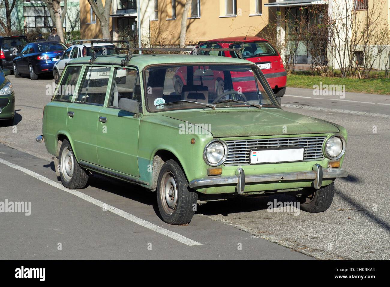VAZ–2101, Zhiguli, Lada 1200 combi car, (is a brand of cars manufactured by  AvtoVAZ (originally Soviet VAZ), a Russian company), Budapest, Hungary  Stock Photo - Alamy