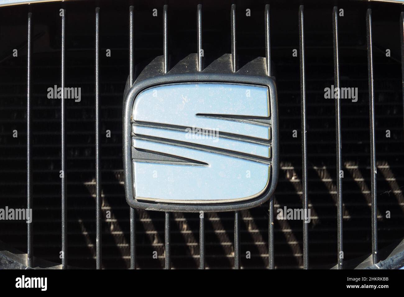 Seat spanish car manufacturer logo hires stock photography and images