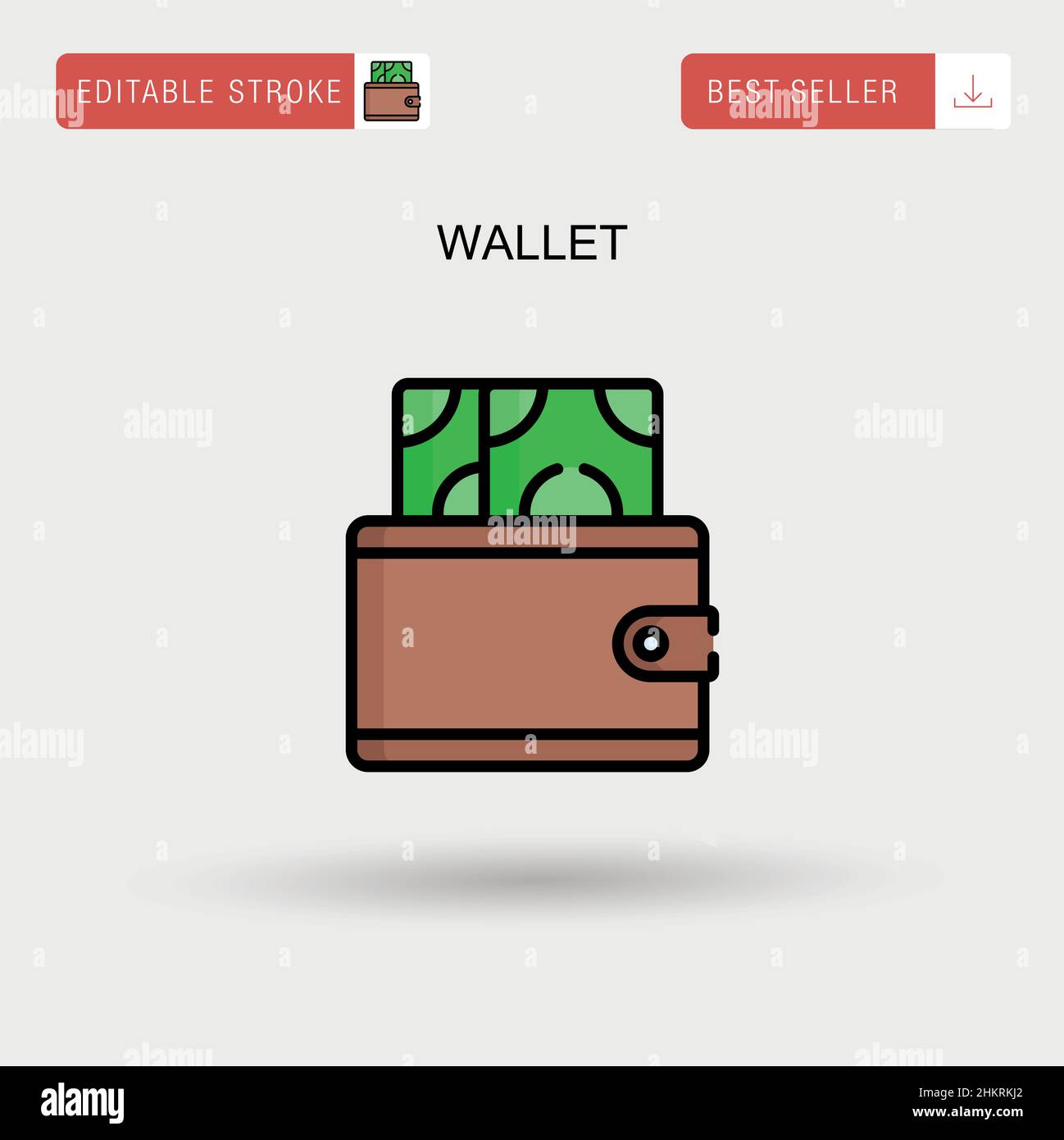 Simple wallet Stock Vector Images - Alamy