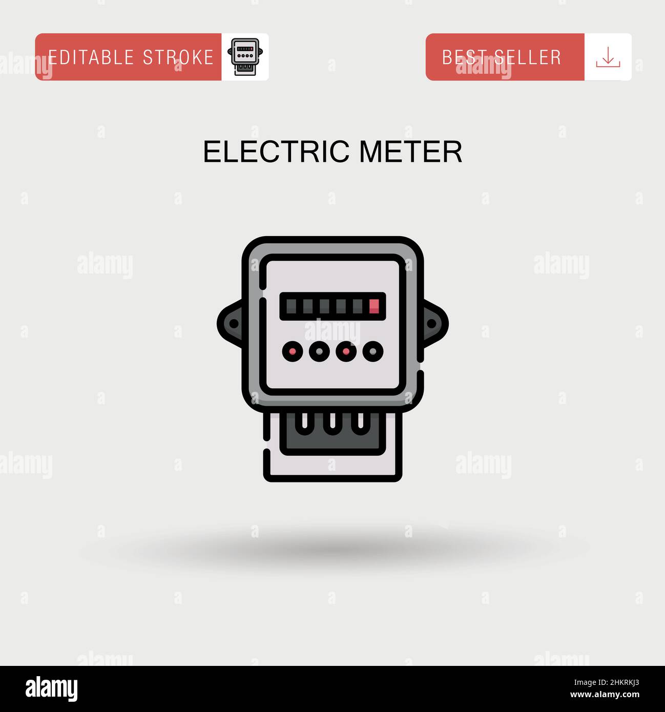 Electric meter Simple vector icon Stock Vector Image & Art Alamy