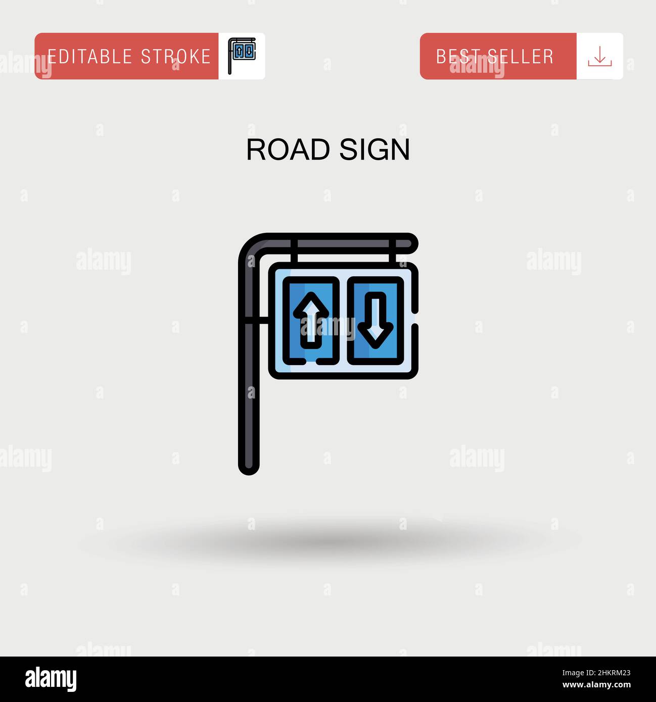 Road sign Simple vector icon Stock Vector Image & Art - Alamy
