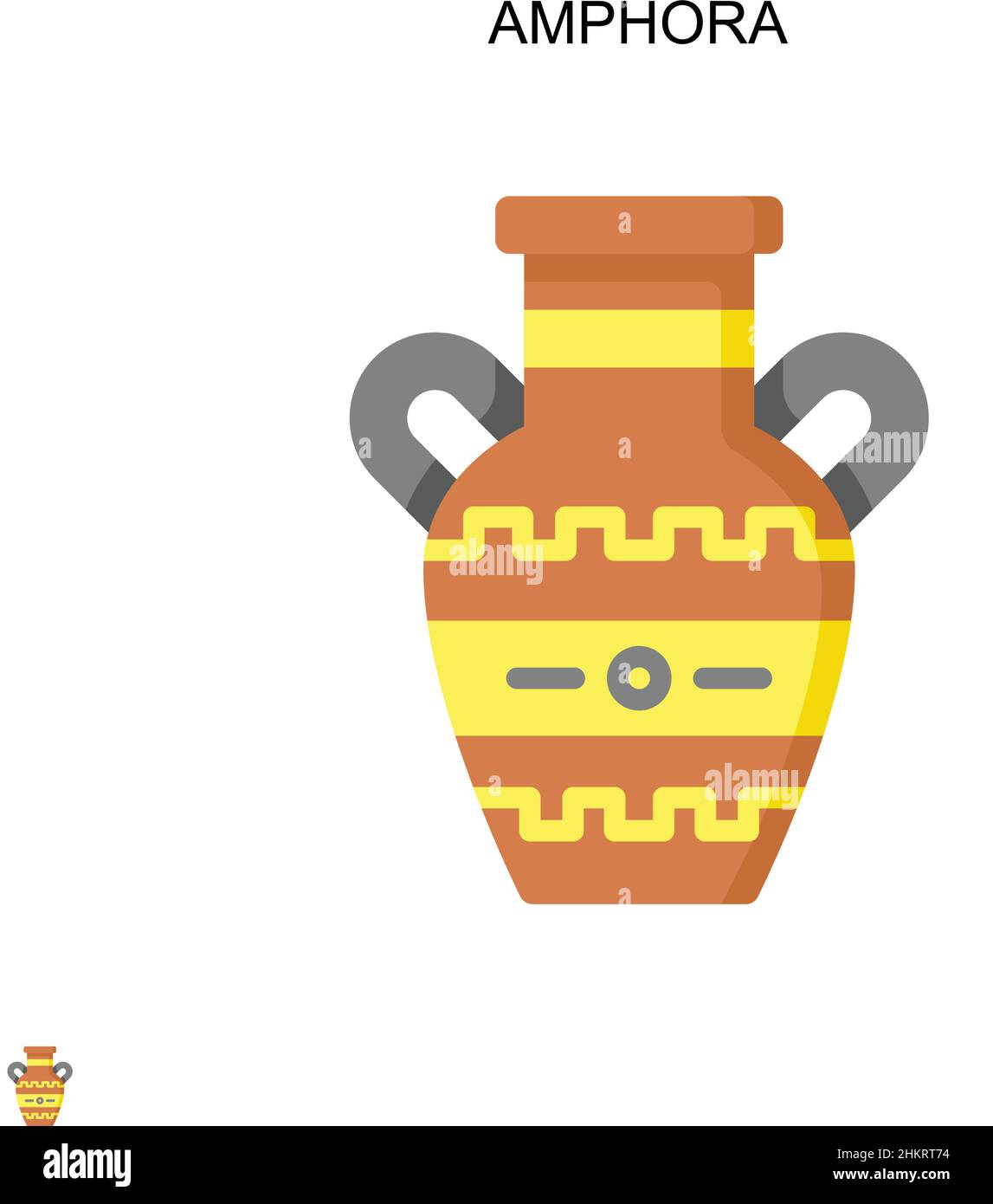 Amphora Simple vector icon. Illustration symbol design template for web ...