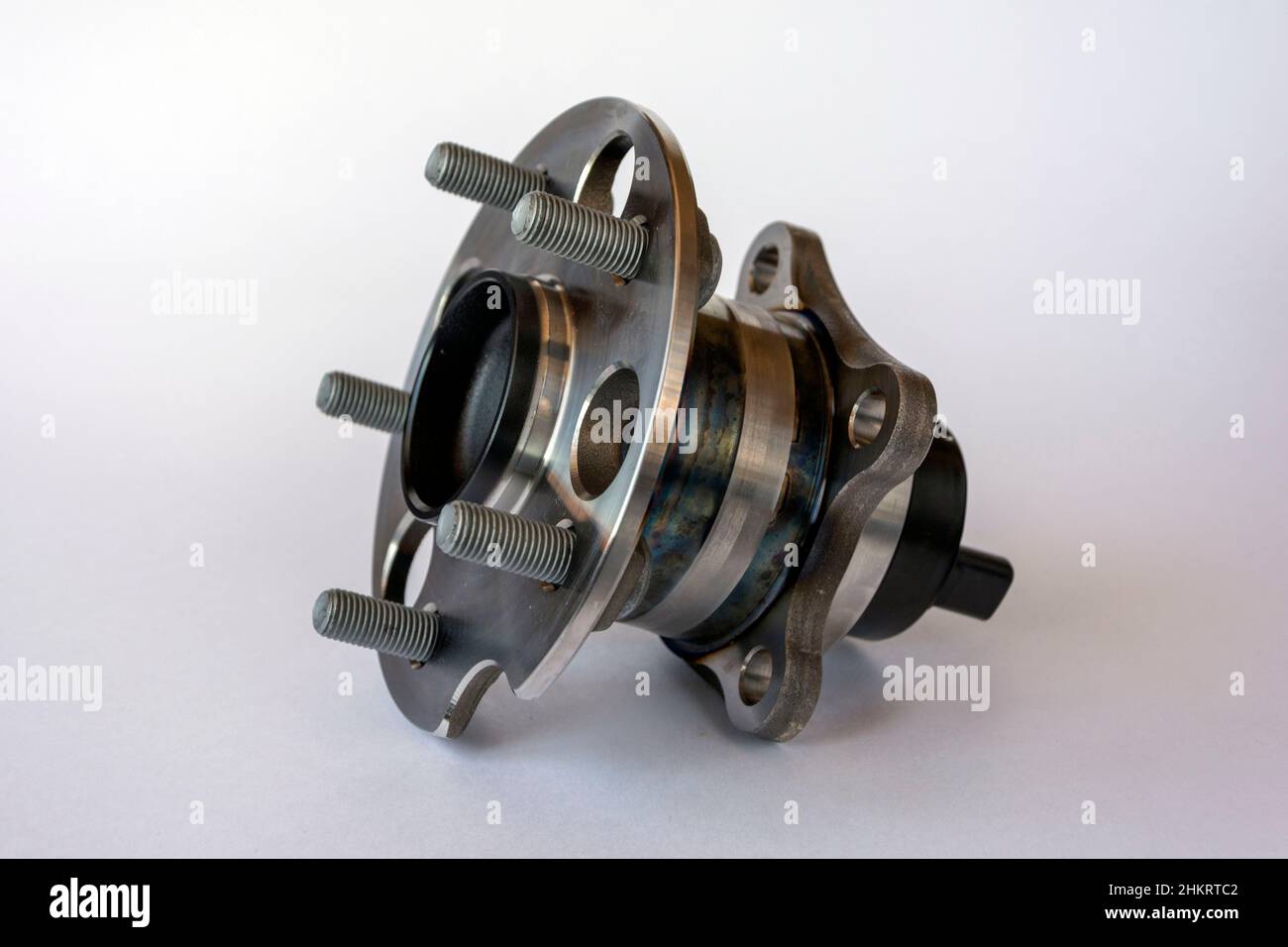 Rear wheel hub assembly isolated on white background Stock Photo Alamy