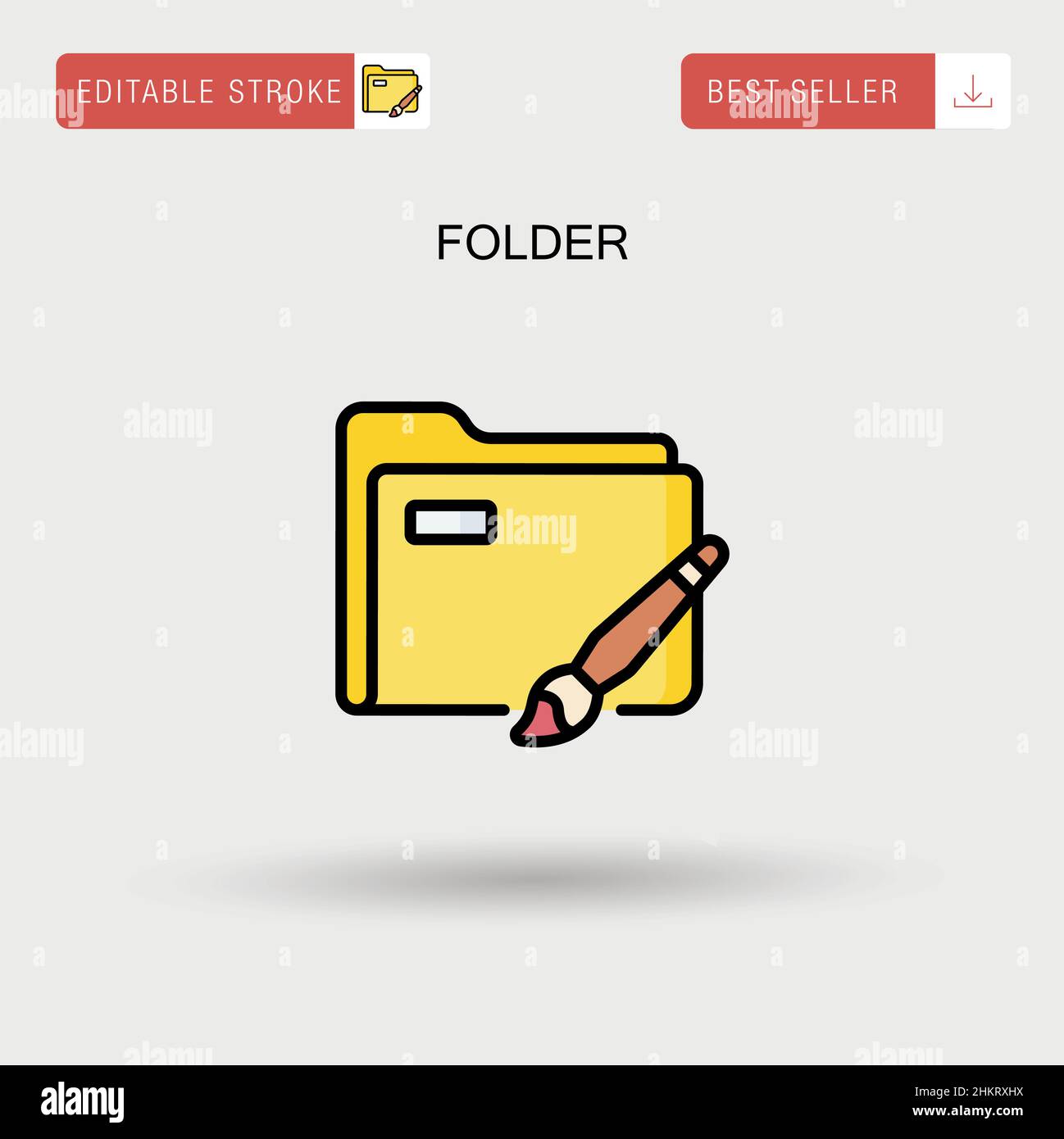 Folder Simple vector icon Stock Vector Image & Art - Alamy
