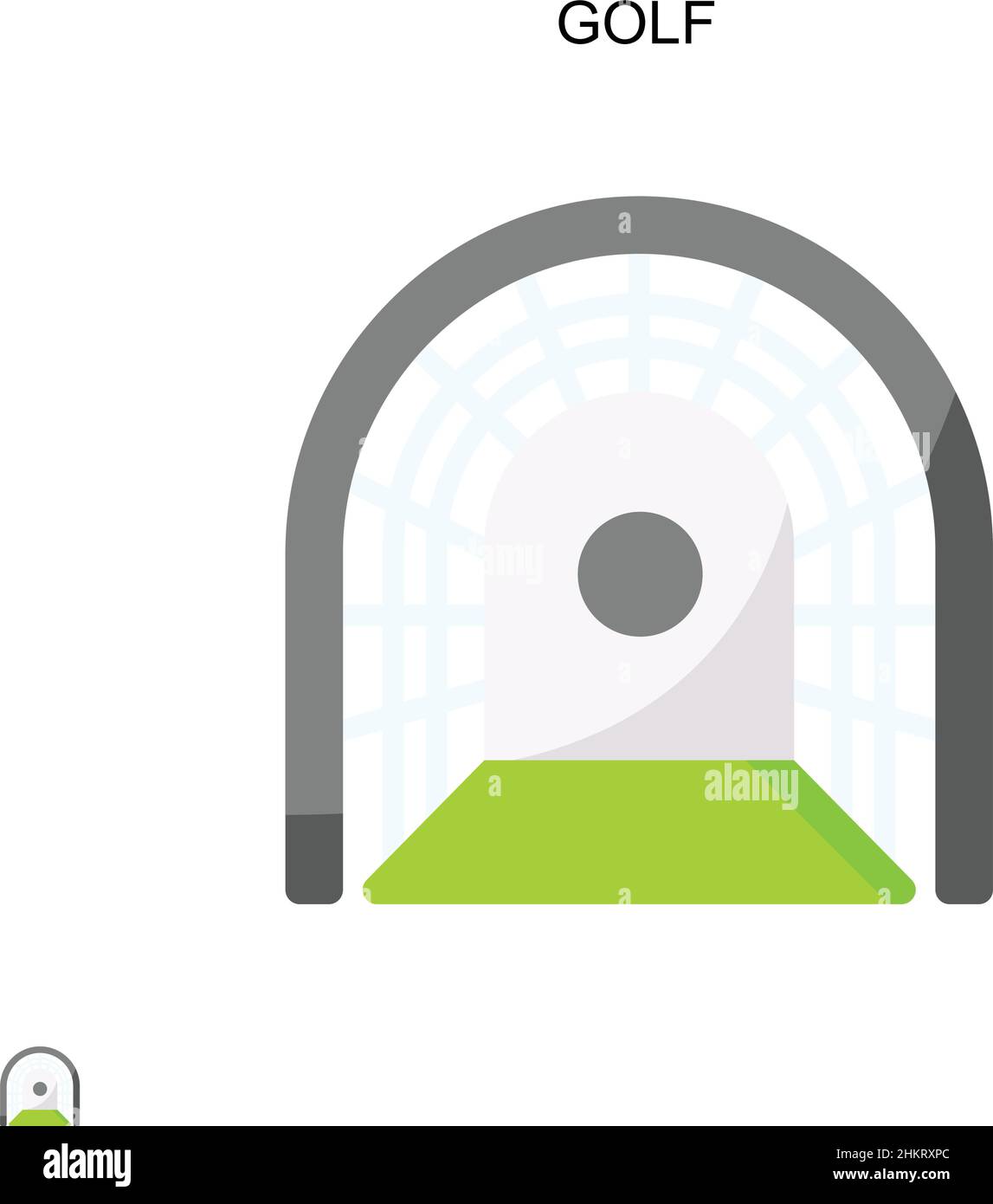 Golf Simple vector icon. Illustration symbol design template for web ...